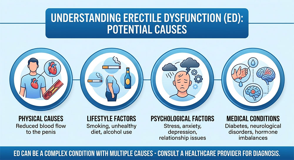 how to treat erectile dysfunction, erectile dysfunction causes, ED treatment